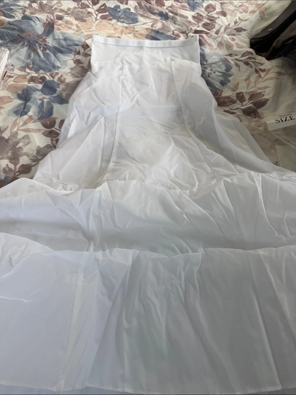 David's Bridal White Layered Crinoline Petticoat Slip
